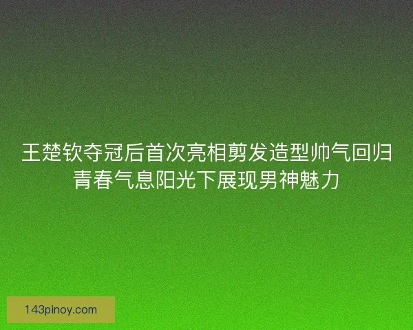 王楚钦夺冠后首次亮相剪发造型帅气回归青春气息阳光下展现男神魅力